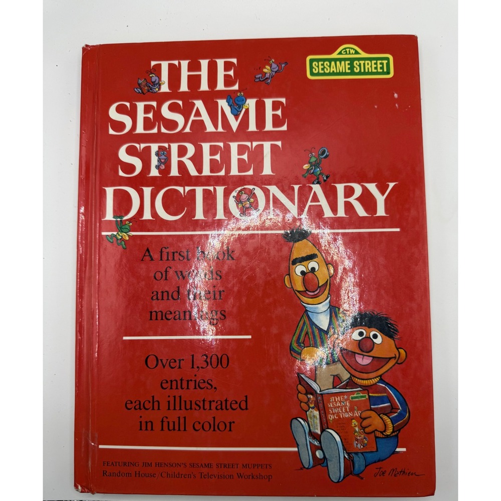 Sesame Street Dictionary Random House Jim Henson Muppets Hardcover 1980 Vintage